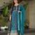 Rama color heavy wedding wear faux georgette sequins embroidered bridesmiad gown with dupatta