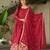 Beautiful maroon color festive special chinon fabric sequins embroidered trendy gown with dupatta