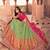 green traditional kanjivaram silk lehenga choli