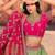 green traditional kanjivaram silk lehenga choli