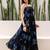 Black color beautiful faux georgett fabric ethnic festive wear girlie gown