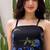 Black color beautiful faux georgett fabric ethnic festive wear girlie gown
