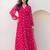 Pink color beautiful faux georgett fabric ethnic festive wear girlie gown