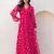 Pink color beautiful faux georgett fabric ethnic festive wear girlie gown