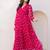 Pink color beautiful faux georgett fabric ethnic festive wear girlie gown