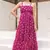 Magenta color beautiful faux georgett fabric ethnic festive wear girlie gown