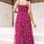 Magenta color beautiful faux georgett fabric ethnic festive wear girlie gown