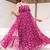 Magenta color beautiful faux georgett fabric ethnic festive wear girlie gown