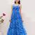 Blue color beautiful faux georgett fabric ethnic festive wear girlie gown