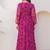Magenta color beautiful faux georgett fabric ethnic festive wear girlie gown