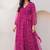 Magenta color beautiful faux georgett fabric ethnic festive wear girlie gown