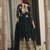Teal blue color faux georgette fabric graceful ceremonial wear girlie trendy gown with dupatta