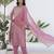 Pink color chanderi silk  fabric designer embroidery work formally ethnic readymade kurta set