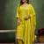 Lemon color viscose rayon fabric designer embroidery work formally ethnic readymade kurta set