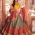 multicolor traditional kanjeevaram chaniya choli
