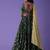 Green Georgette Ethnic Lehenga choli