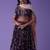 Purple Georgette Ethnic Lehenga choli