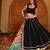 Black Ethnic Georgette lehenga choli