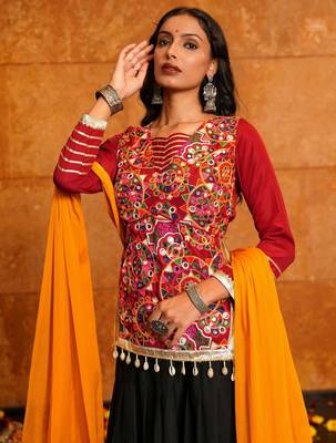 Maroon Festive Special Crepe Fabric Lehenga choli 3