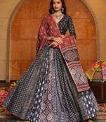 Black Ethnic Crepe lehenga choli