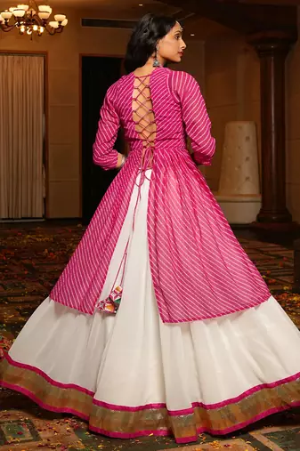 Pink Festive Special Georgette Lehenga choli