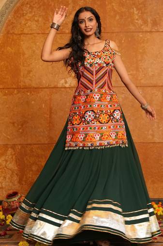 Black Festive Special Georgette Lehenga choli