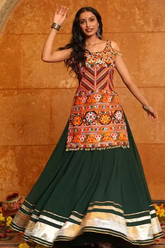 Black Festive Special Georgette Lehenga choli
