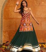 Black Festive Special Georgette Lehenga choli