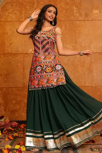 Black Festive Special Georgette Lehenga choli