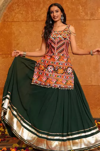 Black Festive Special Georgette Lehenga choli