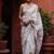 white rangoli silk blend embroidered saree with blouse