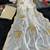 white rangoli silk blend embroidered saree with blouse