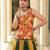 Mustard Ethnic Cotton lehenga choli