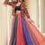 multicolor Festive Special Silk Crepe Lehenga with koti