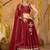 Maroon Ethnic Silk Crepe lehenga choli