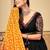 Black Cotton Silk Designer Navratri Lehenga choli