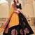 Black Cotton Silk Designer Navratri Lehenga choli