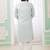 Men's mint green  straight kurta with embroidered art silk  and with lining