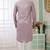 Men's purple  straight kurta with embroidered art silk  and with lining