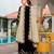 Black color chinon fabric designer embroidered free size stithed suit