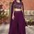 Purple color beautiful wedding special bridesmaid favorite ceremonial choli palazzo dress
