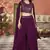 Purple color beautiful wedding special bridesmaid favorite ceremonial choli palazzo dress