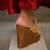 Bronze dual strap handwork wedges