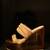 Bronze dual strap handwork wedges