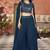 Teal blue color beautiful wedding special brides maid favorite ceremonial choli palazzo dress
