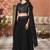 Black color beautiful wedding special bridesmaid favorite ceremonial choli palazzo dress