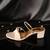 White rhinestone straps blocks heels