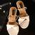 White rhinestone straps blocks heels
