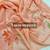 Peach handpainted floral chiffon saree with gota detailing