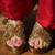 Gold handwork wedge